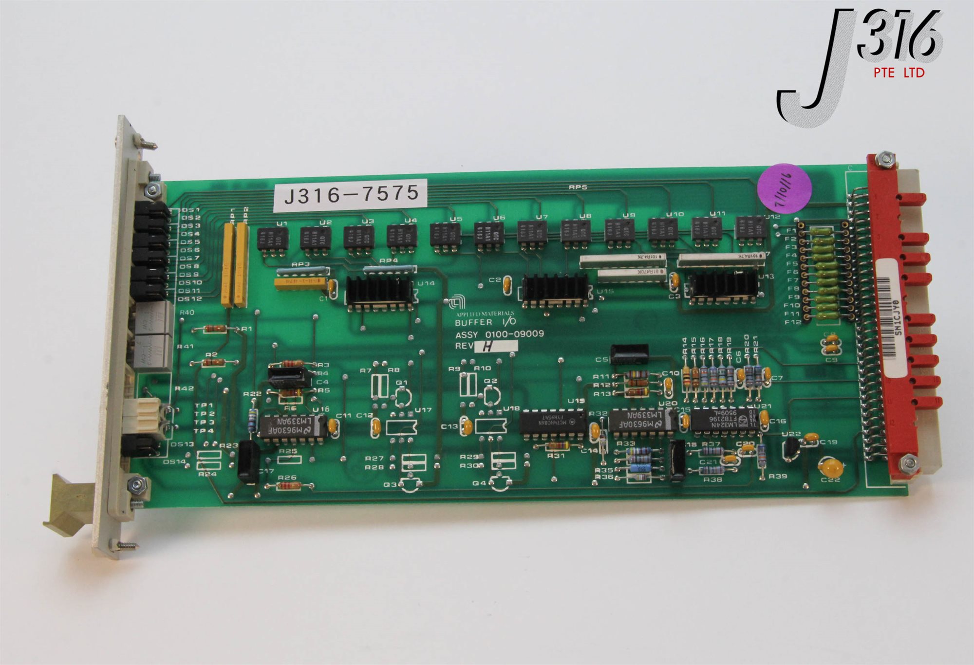 7575 APPLIED MATERIALS PCB ASSY BUFFER I/O BOARD 0100-09009 | eBay